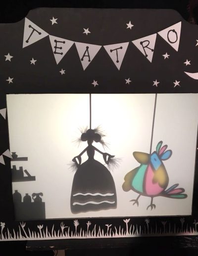 Cuento "El Pollo Chiras", de Víctor Caro, mi abuelo, con teatrillo de sombras